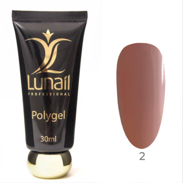 Lunail Polygel COVER 2- камуфлирующий розовый  30 мл
