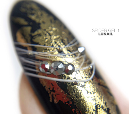 Lunail  "Spider gel 1" Гель-краска паутинка  белая 5мл